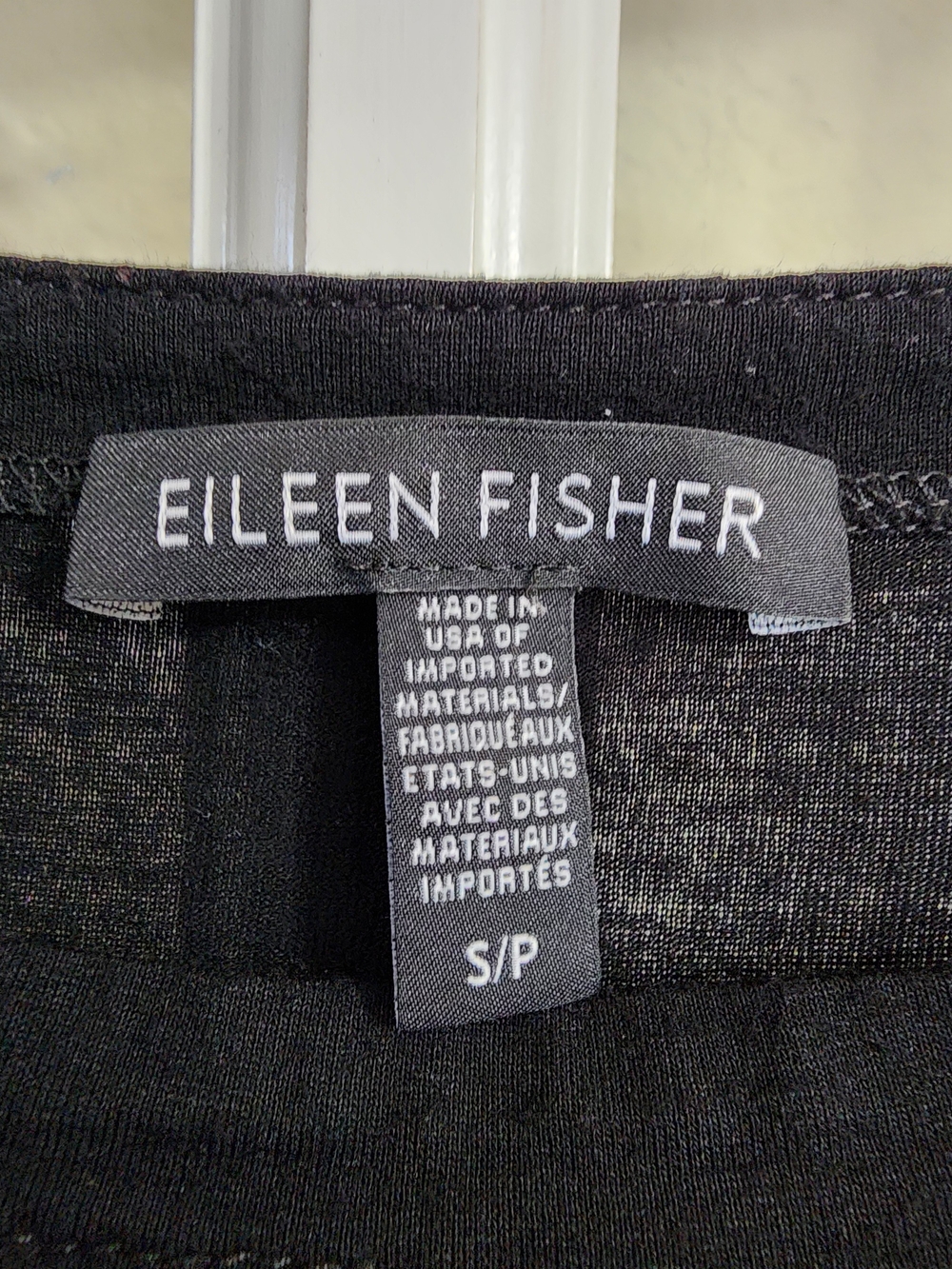 Eileen Fisher S Black Viscose Stretch Jersey Sleeveless Maxi Dress - Picture 10 of 12